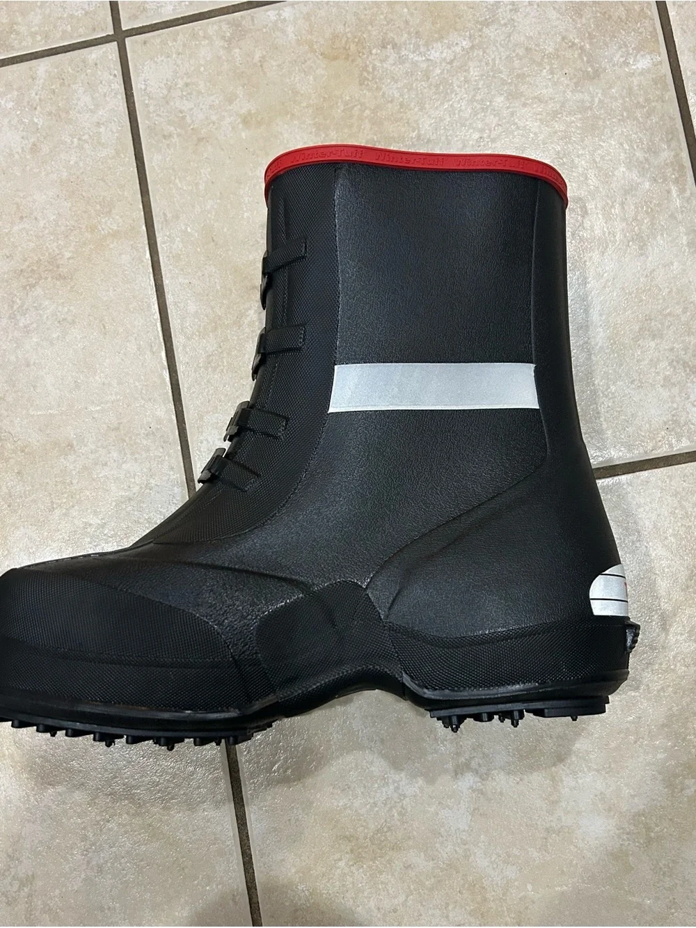 Tingley Winter Tuff 4 Buckle Ice Traction Men's Black Rain & Snow Boots